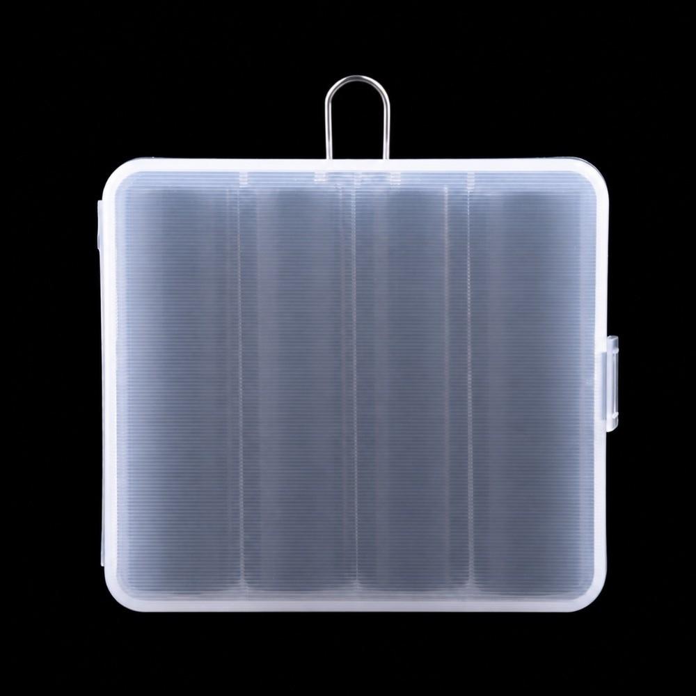 1pc Durable Plastic Battery Holder Case Hard Case Battery Container  Battery Storage