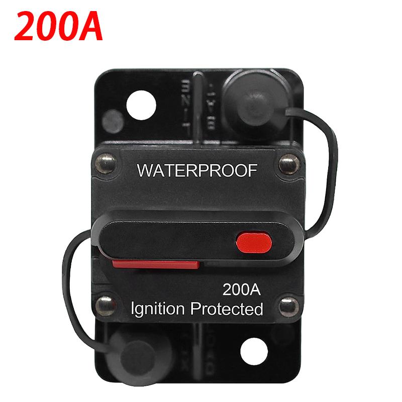 30A 40A 50A 60A 70A 80A 100A 120A 150A 200A 250A 300A AMP Предохранитель Сброс 12-48 В постоянного тока Автомобиль Лодка Водонепроницаемый Ручной сброс