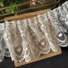 Высококачественная двойная хлопковая нить, вышивка, плиссированное тюлевое кружево, сделай сам, платье, юбка, нижнее белье, манжета, штора, подол, швейная отделка