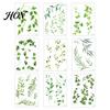 Temporary Tattoo Stickers Fake Vine Tattoos, Waterproof Leaf Stickers, Green Plant Removable Face Tattoos Ivy Body Art for Women Girls, Boho Festival
