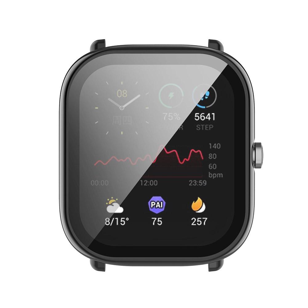 Стекло для смарт-часов + чехол для Huami Amazfit GTS 2 Mini PC, закаленное стекло, защитная пленка для экрана, рамка-бампер
