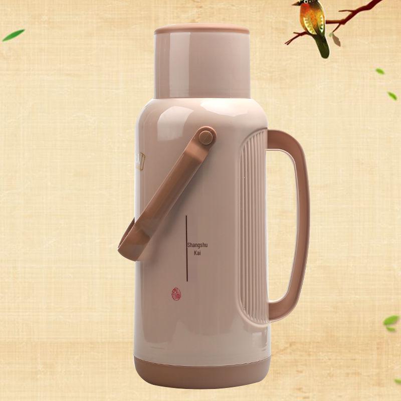 Xia Ming Large Capacity Insulated Glass Liner Thermos for Students - Hot Water Bottle with Plastic Kettle Design