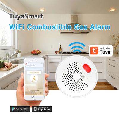 Tuya Smart Home Wifi/zigbee Датчик природного газа Горючий угольный газ LPG Газовый детектор утечки Сигнализация Пожарная безопасность Умная жизнь