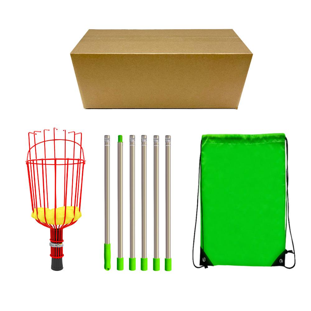 Garden Fruit Picker Fruit Picker Fruit Picker Fruit Picker Stainless Steel Connecting Rod Pick Apple Plums High-altitude Picker