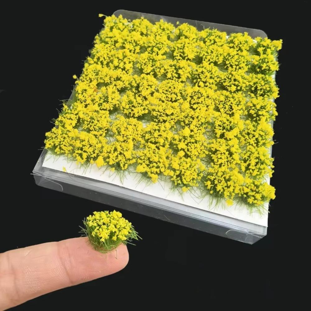 Railway Train Static Flower Tufts ABS Plant Materials Flower Grass Model Micro Landscape