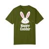 Happy Easter Women's Fashion Printed Round Neck Short Sleeve T-Shirt Pullover Top