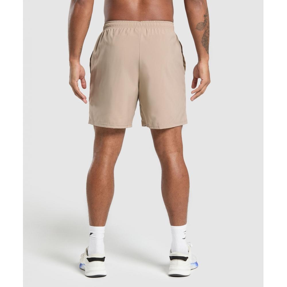 Gymshark Arrival 7 Шорты Цемент Коричневый A2a1l Nbzd