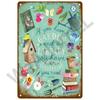 Vintage Flowers For Garden Decorations Retro Metal Sign Home Wall Art Mural Tin Sign Room Decor Plaque Plate Gift Farm Painting