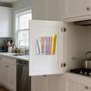 Large Acrylic Straw Holder For Cabinets With Adhesive Backing, Reusable Glass Straw Storage Box For Kitchen Counter Cabinet Doors
