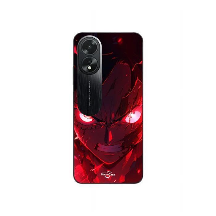 Coque - MANIACASE - Oppo A38 - One Piece Luffy Gear Art - Souple - Rouge