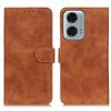 KHAZNEH For Motorola Moto G24 Power Case PU Leather Phone Cover Retro Phone Stand