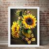 5D Diy Diamond Painting Cartoon Beautiful Sunflowers Cross Stitch Set Full Diamond Embroidery Mosaic Art Picture of Rhinestones Decor Gift