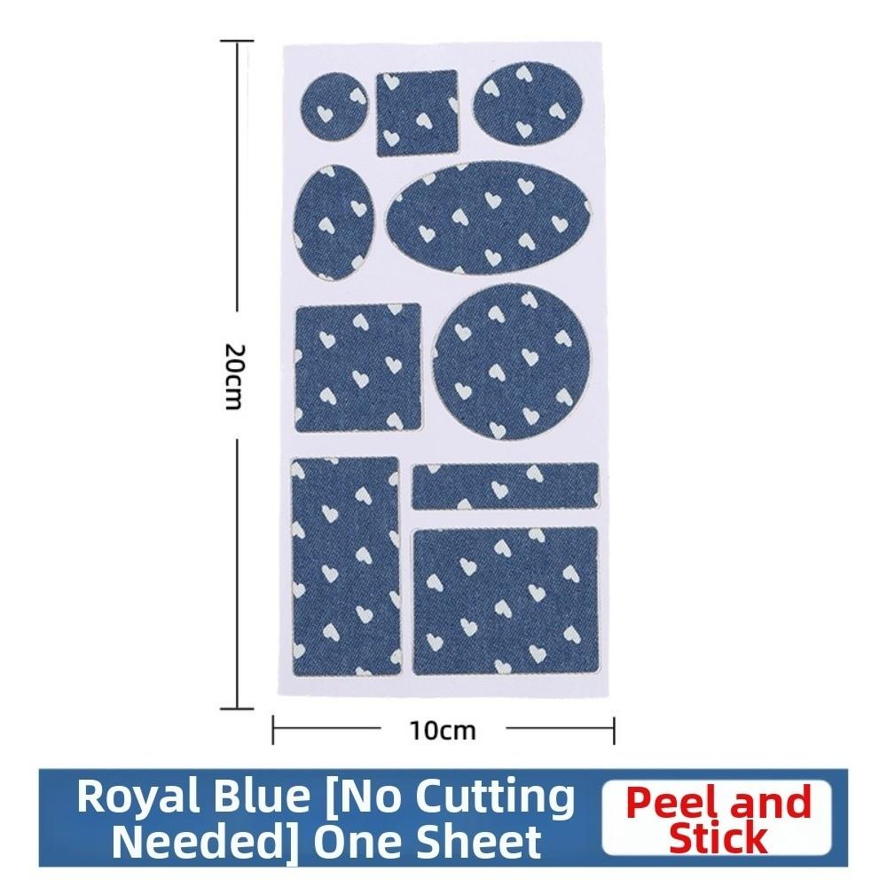 Reinforcement Repair Patches Blue Denim Clothing Patches New Self-Adhesive Patches for Knee Repair