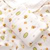 Cotton Four-Layer Gauze Bath Towel - Absorbent Kids Bathrobe Blanket Newborn Swaddle Wrap & Baby Bathing Blanket for Infants
