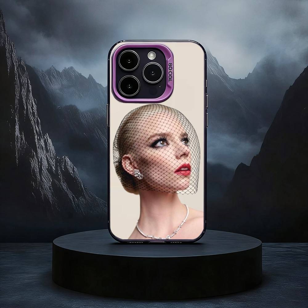 A-Anya T-Taylor-Joy Black Candy silver phone case Phone Case For iPhone17,16,15,14,13,12,11 Plus,Pro Max