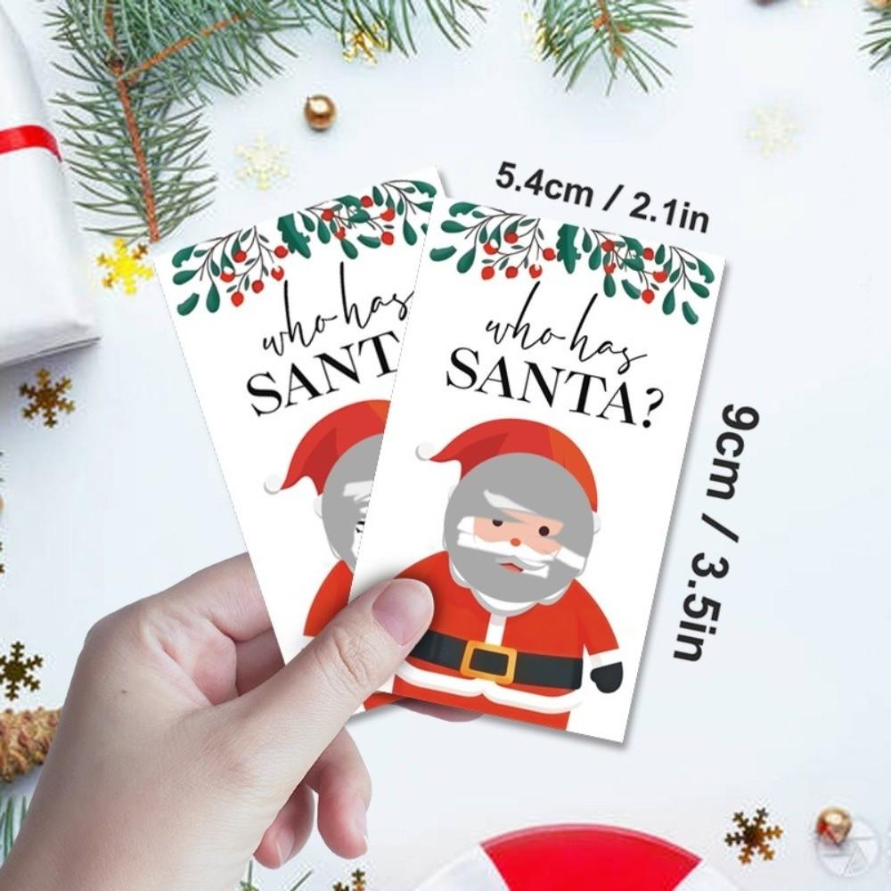 DIY Games Scratch Off Cards Paper Xmas Interactive Game Cards New Year Celebrations