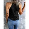 Новый летний повседневный темпераментный облегающий сексуальный жилет футболка без рукавов подтяжки универсальный топ без бретелек для женщин