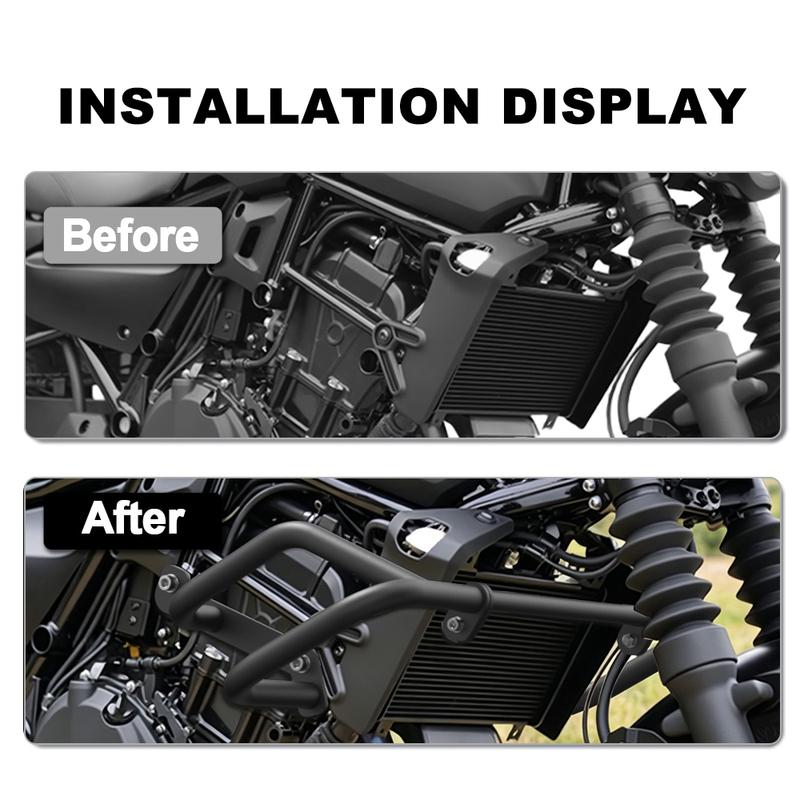 For Kawasaki Eliminator 500 450 2024-2025 Motorcycle Steel Highway Engine Guard Crash Bars Frame Bumper Fairing Protector Bars