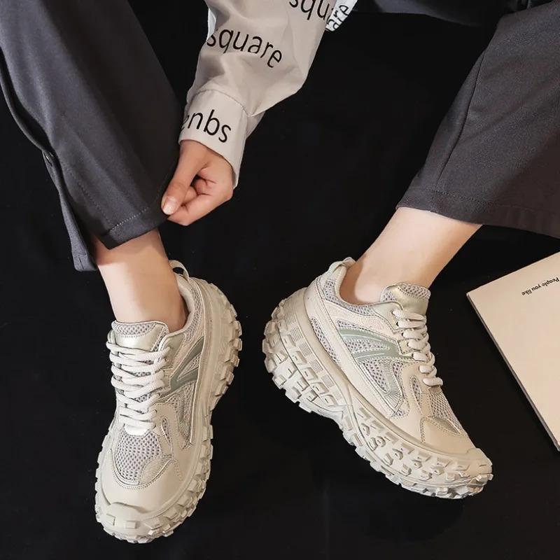 Модные женские кроссовки на платформе, дизайнерские сетчатые дышащие повседневные туфли для мужчин, для работы на открытом воздухе, для занятий спортом, кроссовки для тенниса, Zapatillas De Mujer