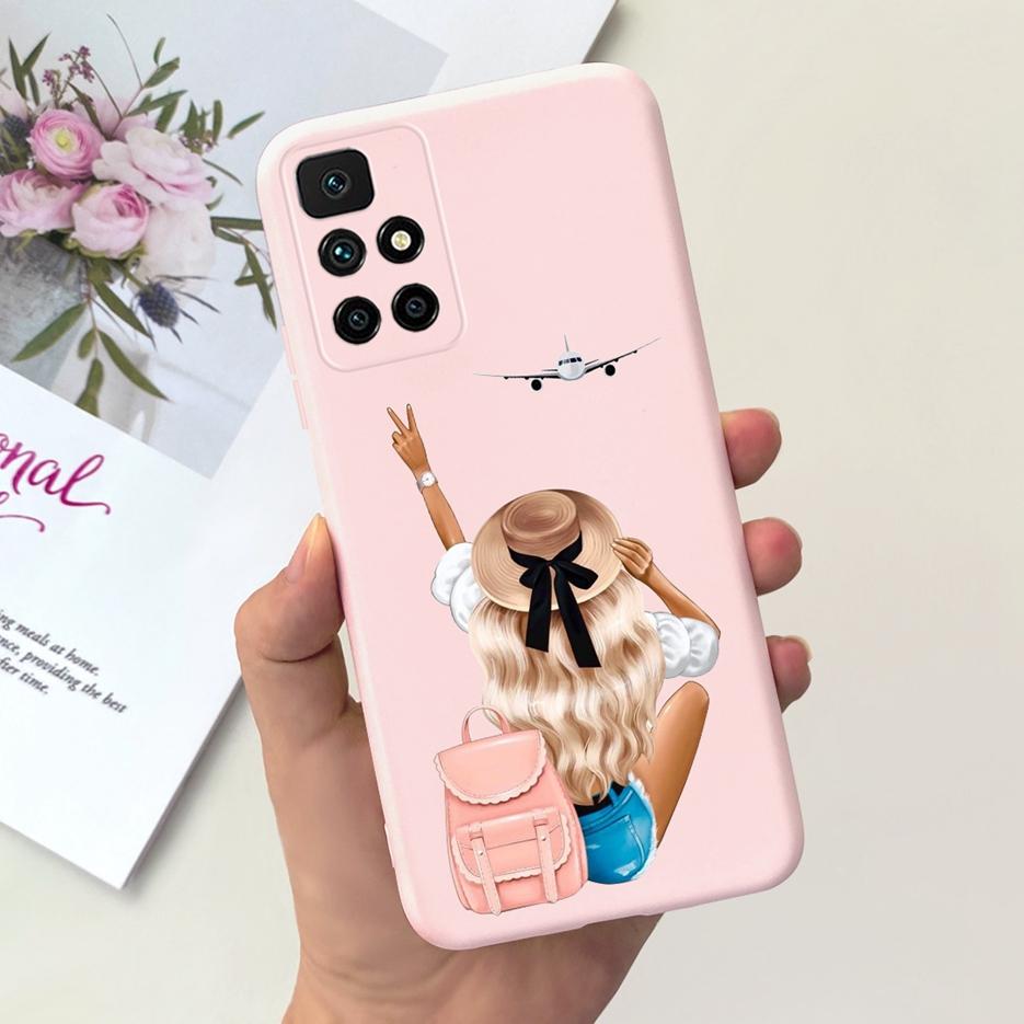 Для Xiaomi Redmi 10 2022 Чехол Милые Астронавты Мультяшная Крышка Мягкий Силиконовый Чехол Для Телефона Для Redmi 10 Prime Redmi10 Задняя Крышка Coque