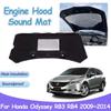 Engine Hood Car Pad for Honda Odyssey RB3 RB4 2009~2014 Sound Heat Insulation Cotton Soundproof Cover Liner Interior Accessories