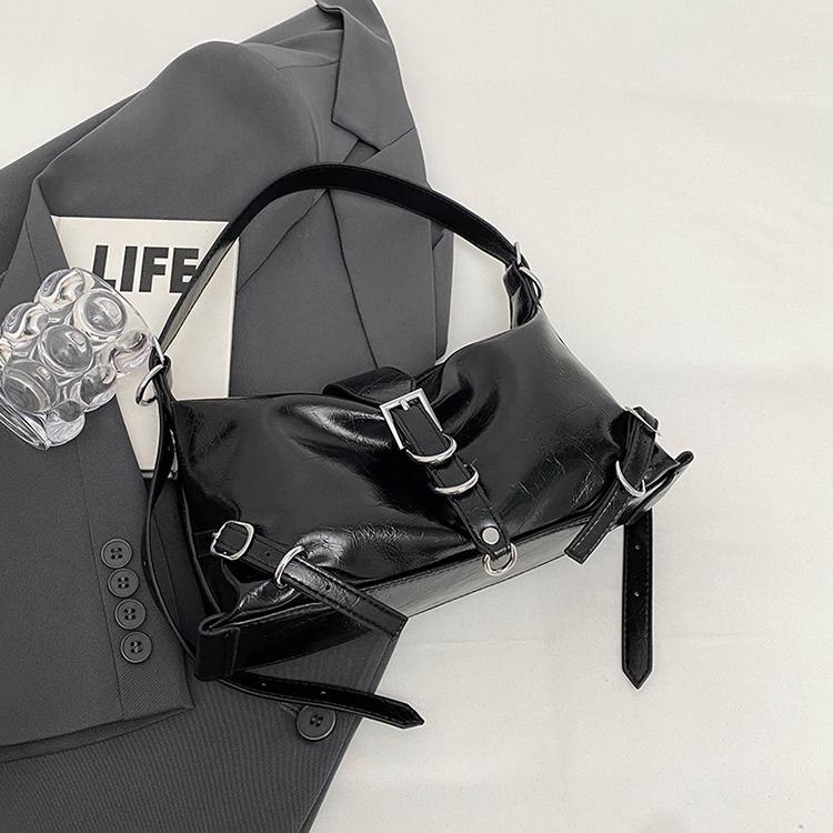 Ретро текстурированная сумка через плечо для женщин женская сумка подмышкой повседневная сумка универсальная однотонная простая красная винная новая