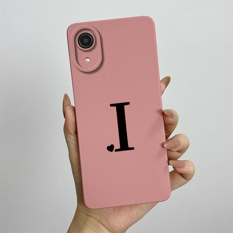 For Samsung A03 Core Case Galaxy A03 Core Cover SM-A032F SM-A032F SM-A032 Luxury Letters Square Phone Case Shockproof Back Cover