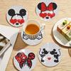 8pc/sets Love Series Diamond Painting Coasters DIY Diamond Art Coasters 5D Full Drill Diamond Coasters Acrylic Round Cup