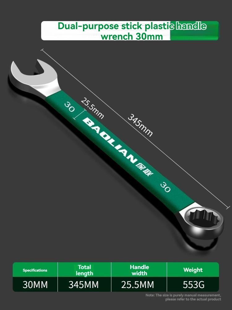 BaoLian Прочный Трещоточный Ключ 8-32мм Открытый Комбинированный Ключ «Цветок Сливы» Двусторонний Двойной Быстрый Трещоточный Ключ Инструменты для Авторемонта