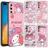 Милый черный силиконовый чехол My Melody для телефона Huawei P10 P20 P30 P40 Lite P50 P60 Art P50E P Smart Z 2018 2020 2021 Pro 2019