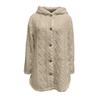 Women's Solid Color Fashion Casual Warm Fashion Diamond Plush Hooded Cardigan Coat