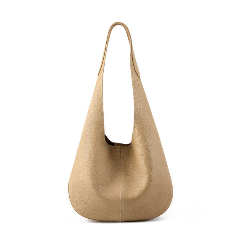 Сумка через плечо Большая вместительная сумка-тоут Сумка-ведро из первого слоя натуральной коровьей кожи Женская сумка под мышкой