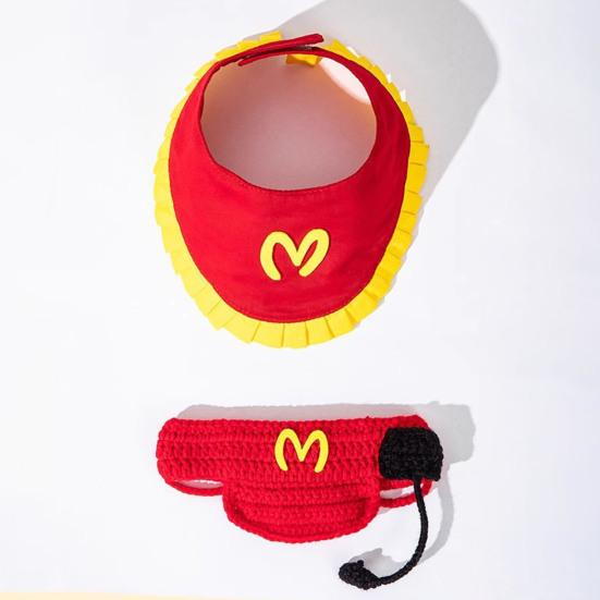 Костюм кошки, забавная вязаная шапка для кошки, бандана для домашних животных, наряд для кошек и маленьких собак, наряд для вечеринки с питомцами на Хэллоуин, Рождество, день рождения