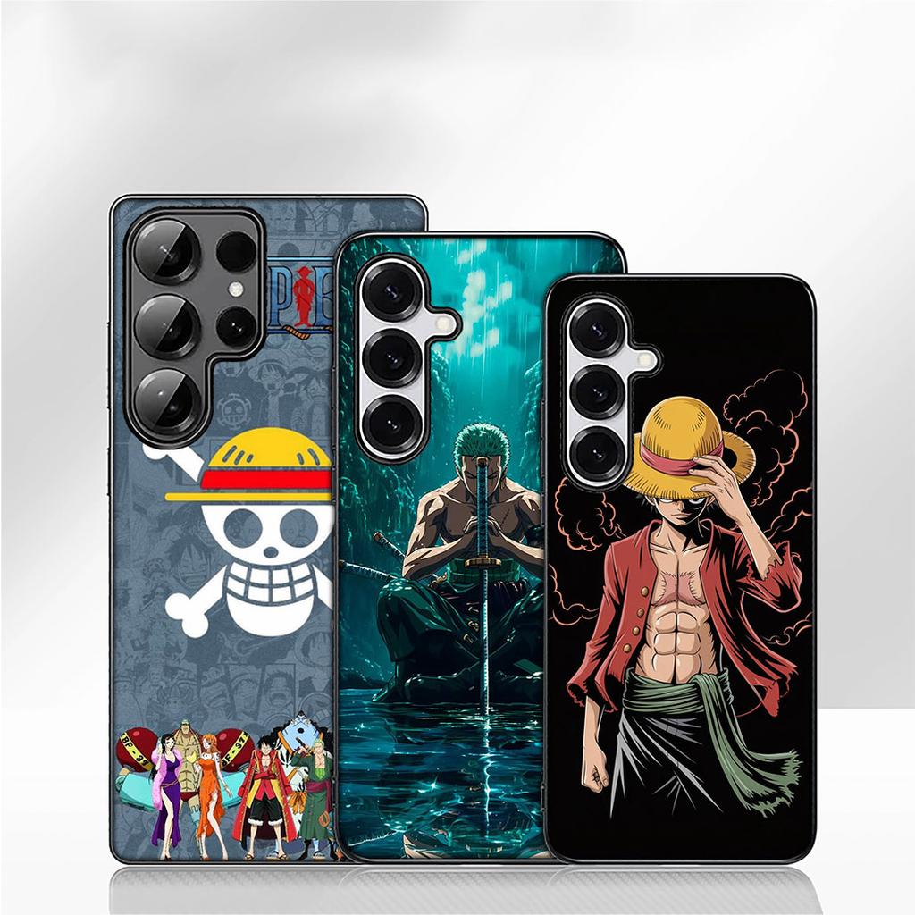 One Ace Pieces Luffy Zoro Phone Cover Case for Apple iPhone 16 15 14 Plus 13 12 Mini 17 Pro Max + 16E Air 16+ ProMax Casing