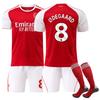 Подростки Дети Взрослые Индивидуальное Имя Футбольные Комплекты 25/26 Арсенал Домашний №8 Эдегор Спортивный Тренировочный Комплект Джерси с Носками