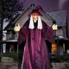 1pc Halloween Decoration Witch Voice Control Props Ghost Festival Haunted House Bar Toys Horror Toys Electric Luminous Hanging Ghost