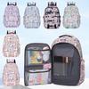 Girls Schoolbag Cartoon Fashion Primary School Students Cute Graffiti Large Capacity Backpack Multi-functional Bag