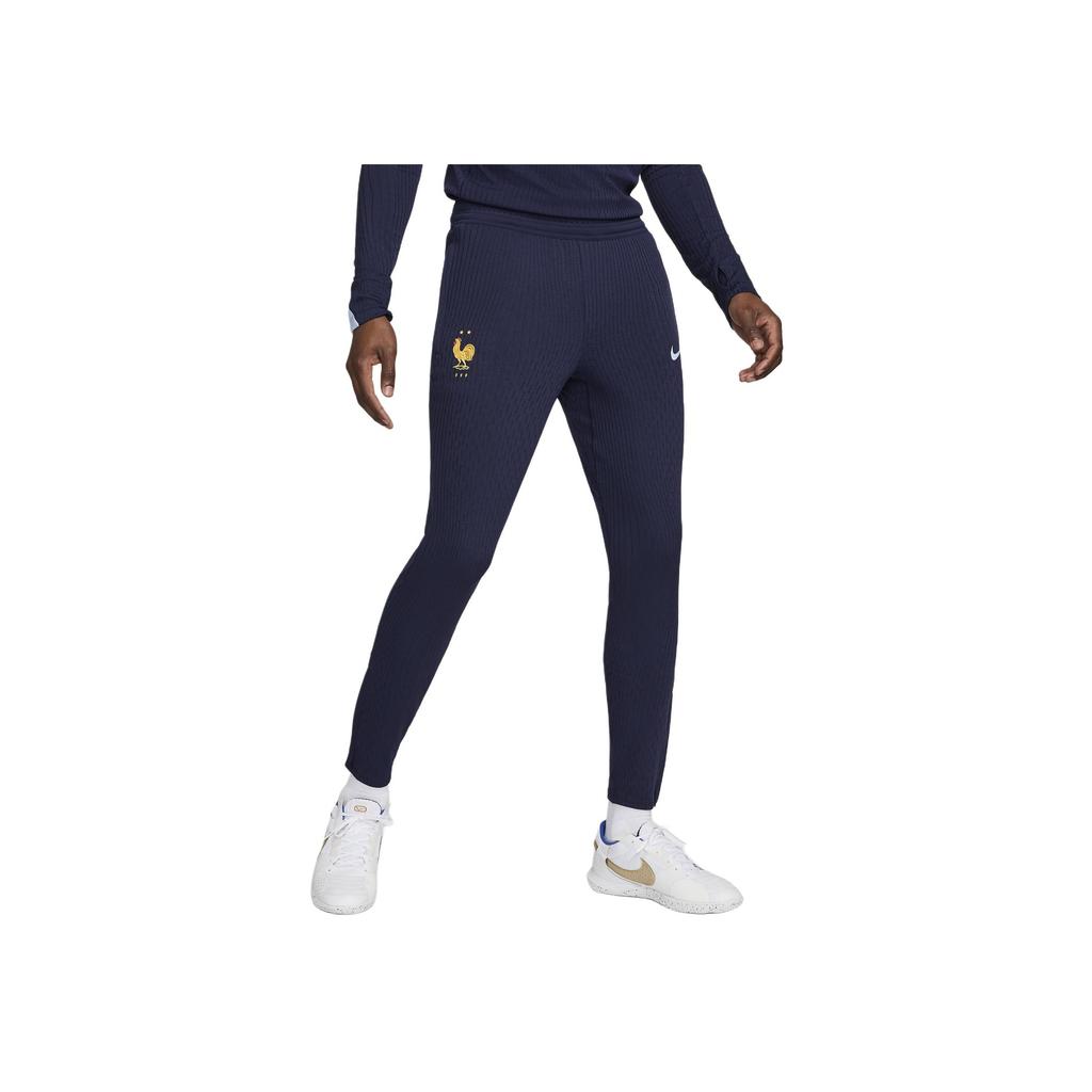 Nike Dri-FIT ADV FFF Strike Elite Outdoor Casual Slim Fit Drawstring Knit Sports Pants Men Pants Dark-Black Blue FJ2017-498