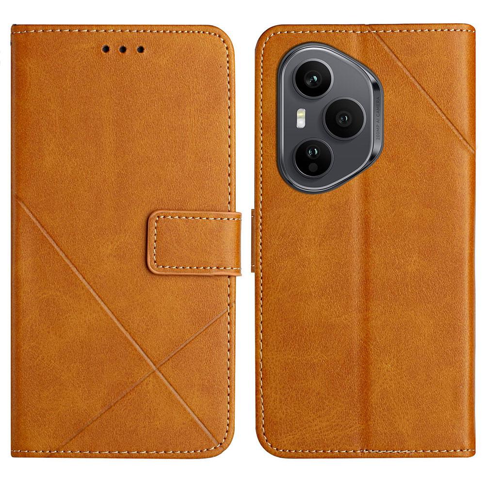 For Honor 400 Pro 5G (Глобальный) Кошелек с узором Case Line, кожаный чехол для телефона с ремешком на запястье