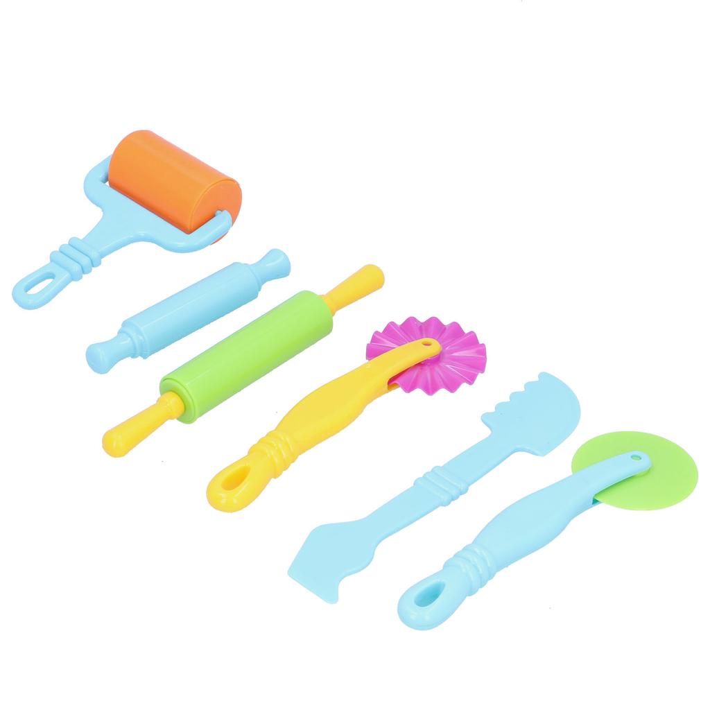 6pcs Clay Dough Tools Kit Art Clay Modeling Rollers Molds Cutters Tools Set for Children