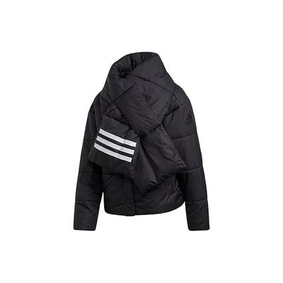 Спортивная теплая куртка с отстегивающимся воротником-шарфом, женская куртка черного цвета DZ1511