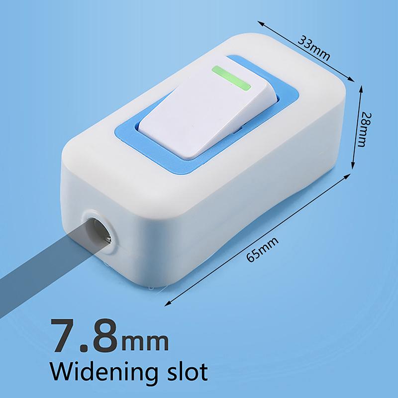 1/5 шт. Маленький кнопочный переключатель-качалка, Белый, Ручной зажим, Прикроватный, Для малой бытовой техники, Кнопочный, Переключатель в форме лодочки