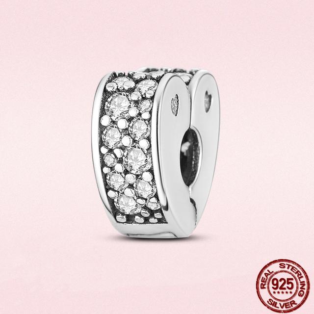 Круглые бусины в виде сердца из стерлингового серебра 925 пробы с изображением животных подходят для оригинального модного браслета-подвески DIY, модное серебро 925 пробы для изготовления ювелирных изделий