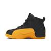 Air Jordan 12 Retro PreSchool 'University Gold' (Unisex) Black / Black / University Gold Kids' Basketball Shoes 151186 070