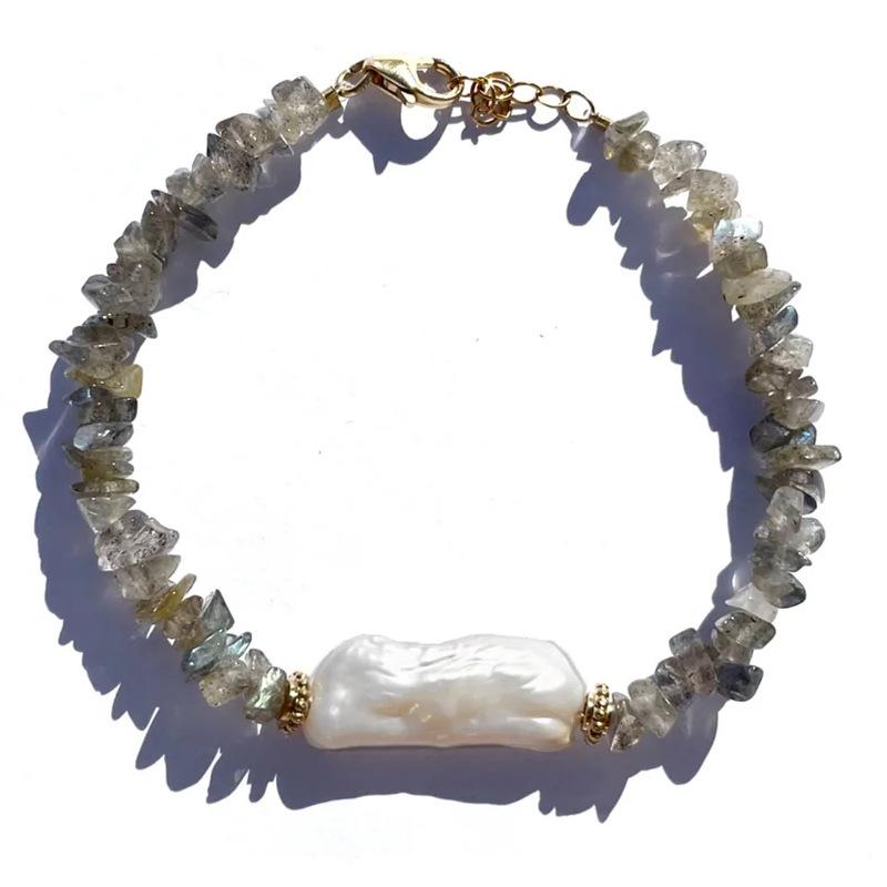 Браслет Feeling Spar Mix and Match Браслет из натурального пресноводного жемчуга Тренд для путешествий Сочетание