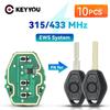 KEYYOU 10Pcs For BMW E36 E38 E39 E46 E53 E60 E61 E63 1/3/5/7 Series EWS System 433MHz 315MHz Fob Remote Circuit Board Car Key