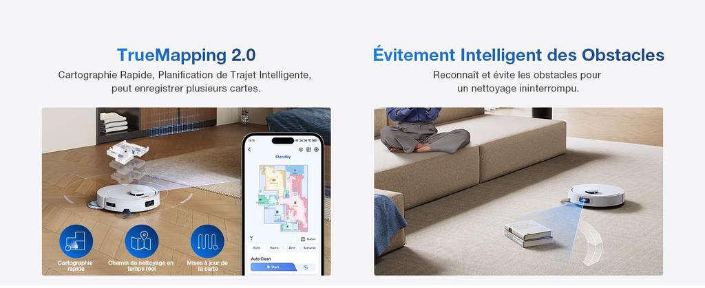ECOVACS Deebot T30C Omni Gen2, Robot Vacuum Cleaner with Wiping Function, 25,000 Pa, OZMO Turbo 2.0 Mop System, ZeroTangle 3.0 Anti-Tangle