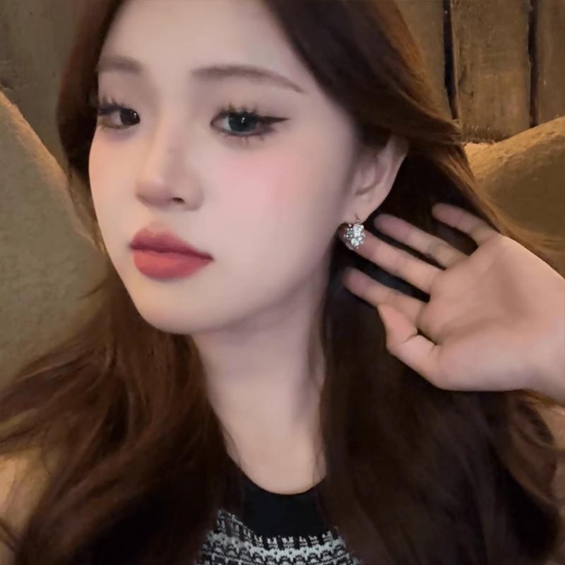 Элегантные сверкающие бриллиантовые серьги для женщин — модные и универсальные, дизайн с бриллиантами, популярный стиль интернет-знаменитостей