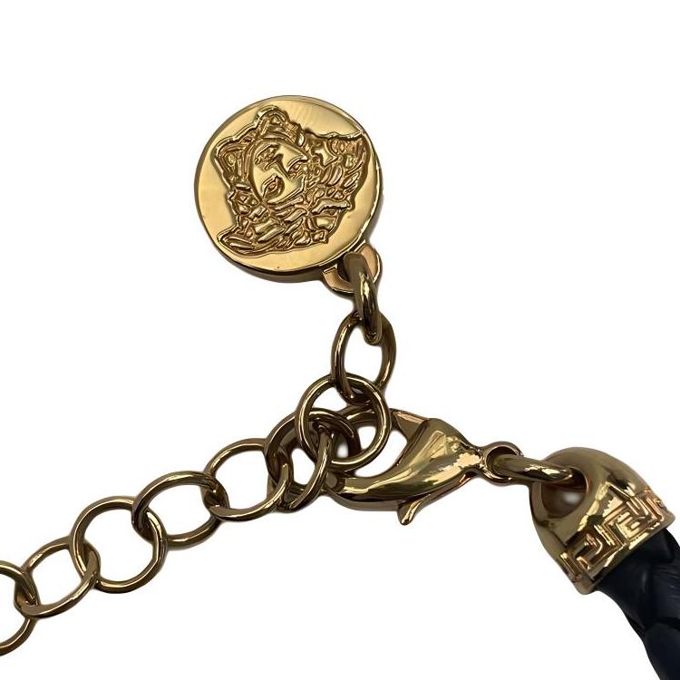 Versace Браслет из плетеной кожи Медуза DG0G353 DMTN6 1B00V