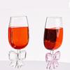 Semicircular Red Wine Cups Creative Crystal Glass Portable Clear Half Wine Glass fun European Creative Long-Stem Wine Glass